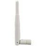 2.4/5 GHz 2/3 dBi White Indoor Articulating Rubber Duck Antenna w/RPSMA