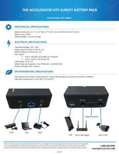 The Accelerator Compact PoE+ Battery Pack